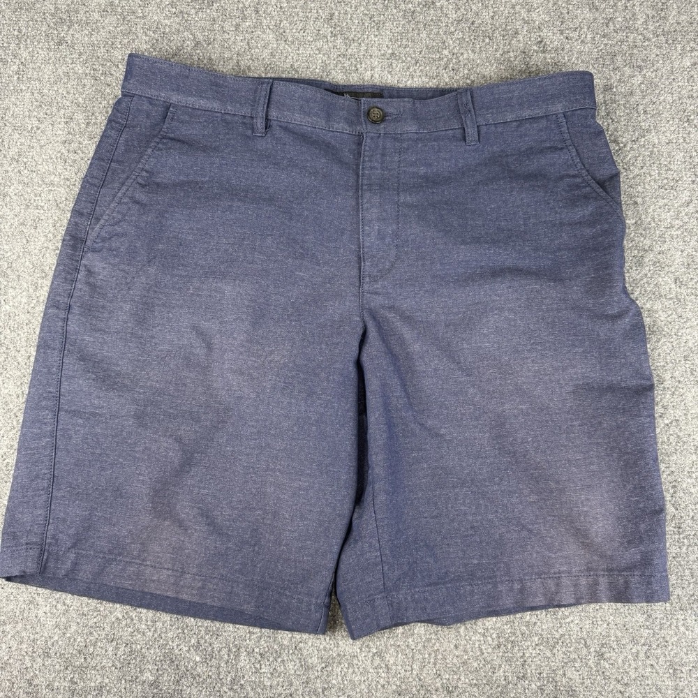 Marc Anthony Sz 36 Shorts 100% Cotton Chino Style Back Pocket Buttons Belt Loops